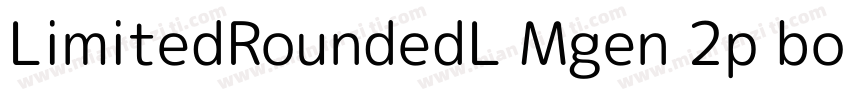 LimitedRoundedL Mgen 2p bold字体转换